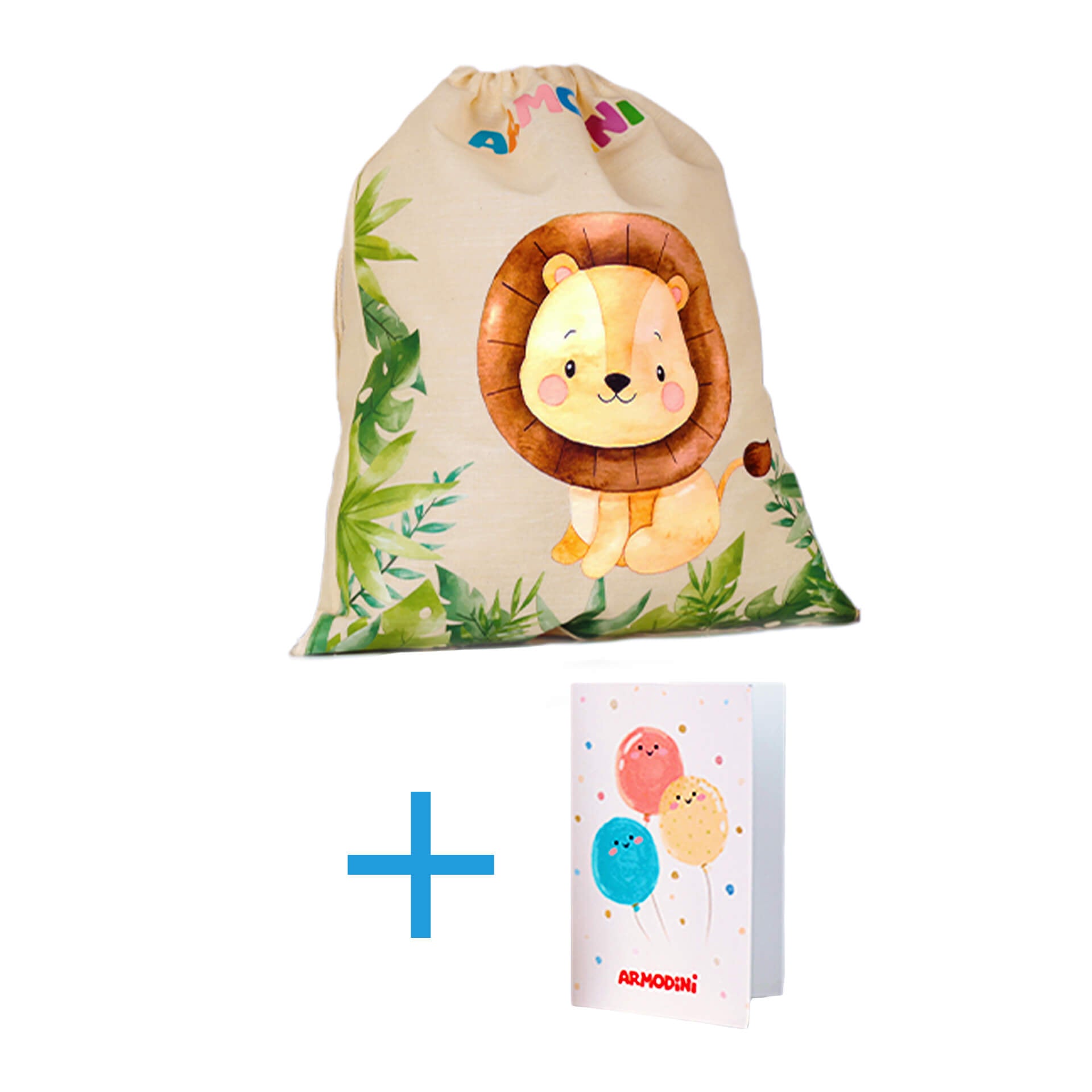 Geschenktüte und Grußkarte