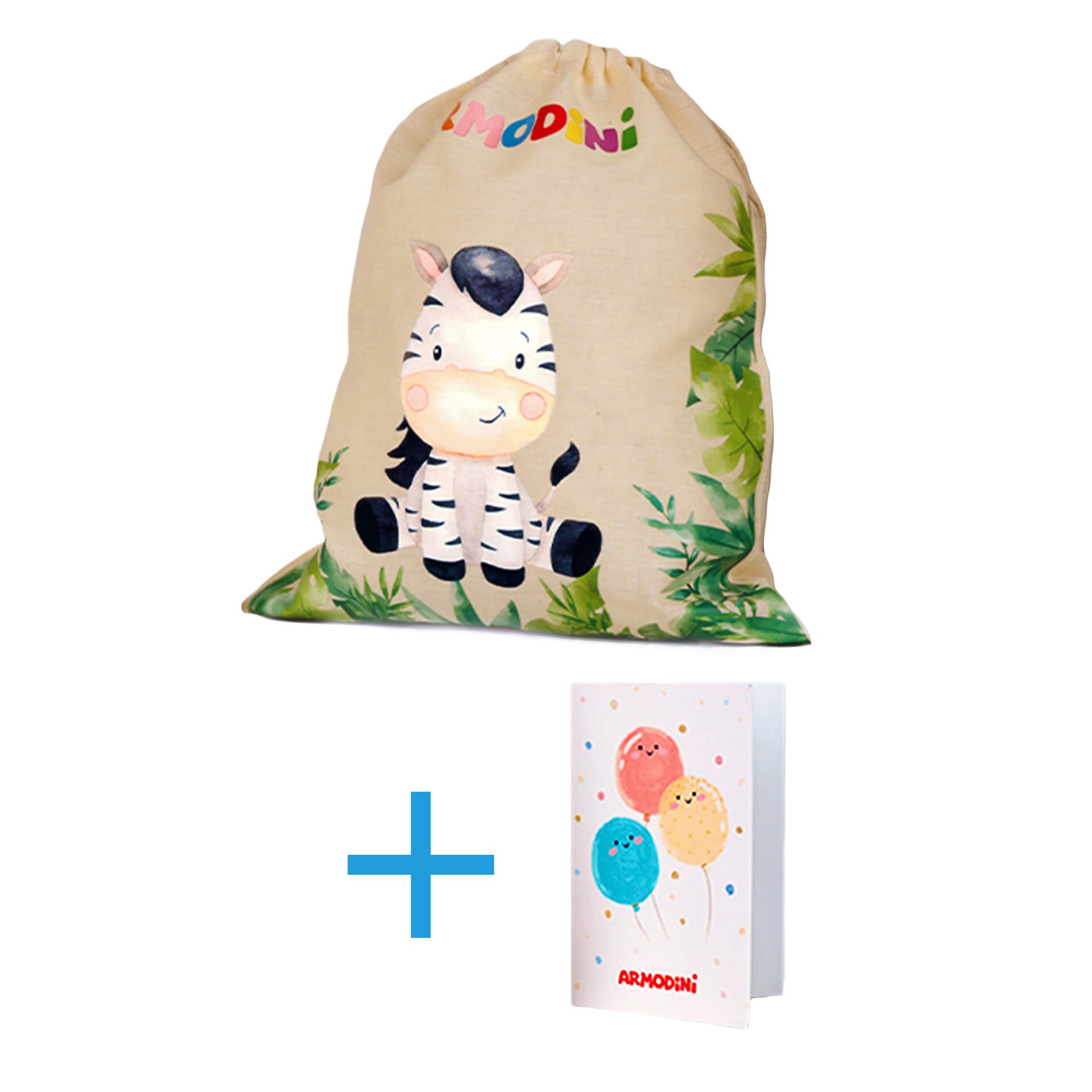 Geschenktüte und Grußkarte