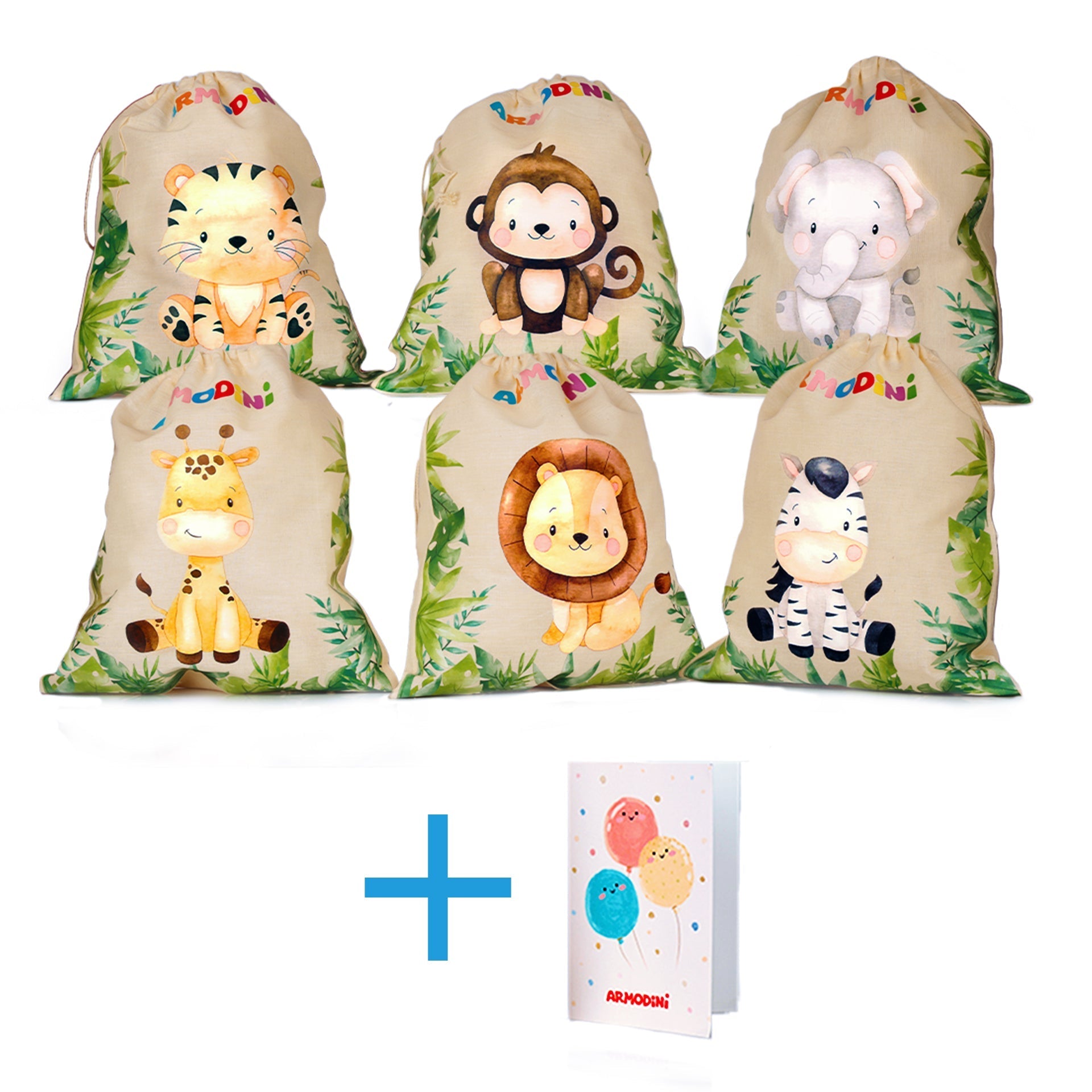 Geschenktüte und Grußkarte
