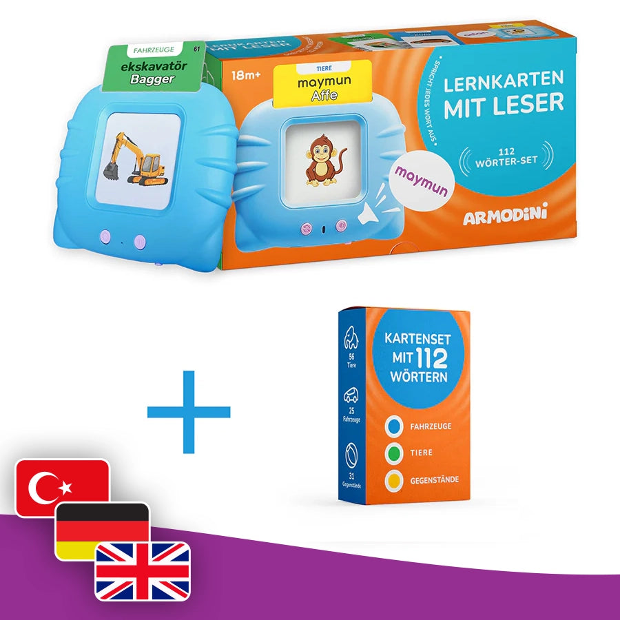Basisset: 112 Wörter - auf Türkisch, Deutsch und Englisch