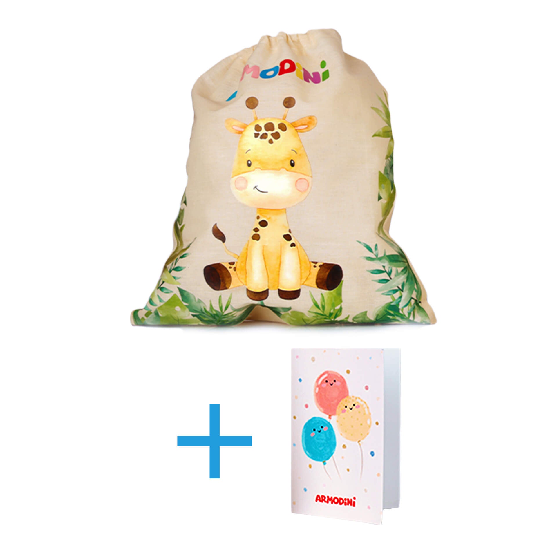 Geschenktüte und Grußkarte